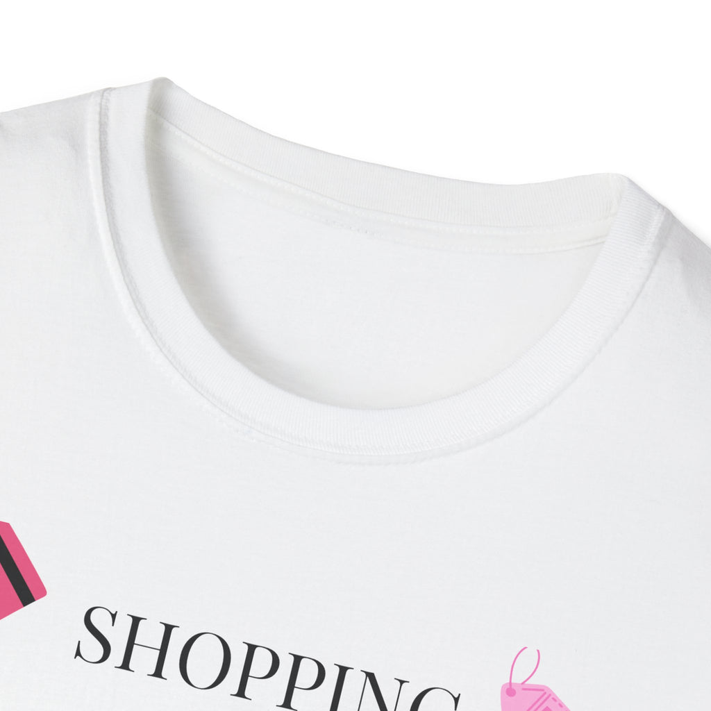 Shopping Cures My Depression T-Shirt — Funny Retail Therapy Graphic Tee