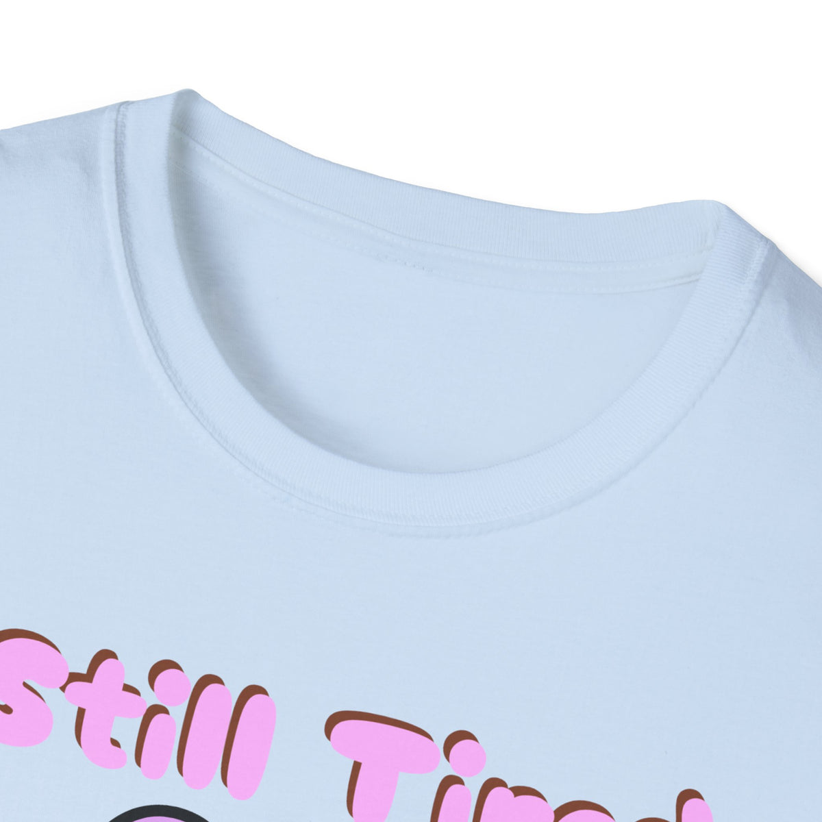 Still Tired Frog T‑Shirt — Cute Pink Frog with Coffee Graphic