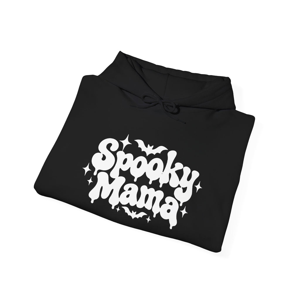 Spooky Mama Hoodie – Halloween Mom Sweatshirt with Bat Design