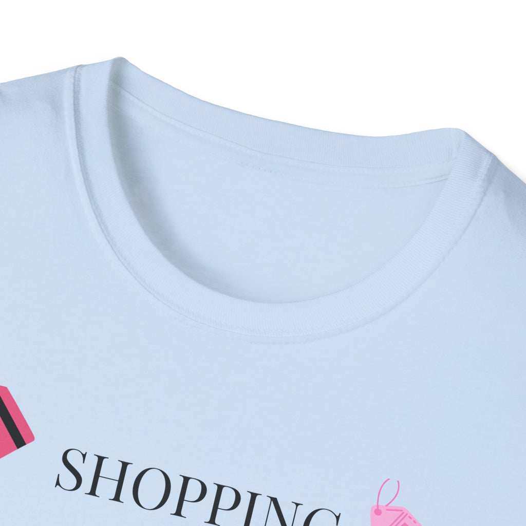 Shopping Cures My Depression T-Shirt — Funny Retail Therapy Graphic Tee